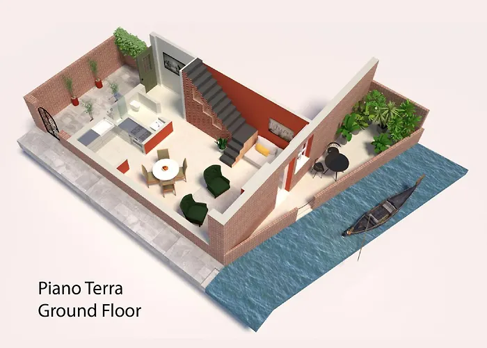 Di Lusso Con Terrazza Sull'acqua Villa *